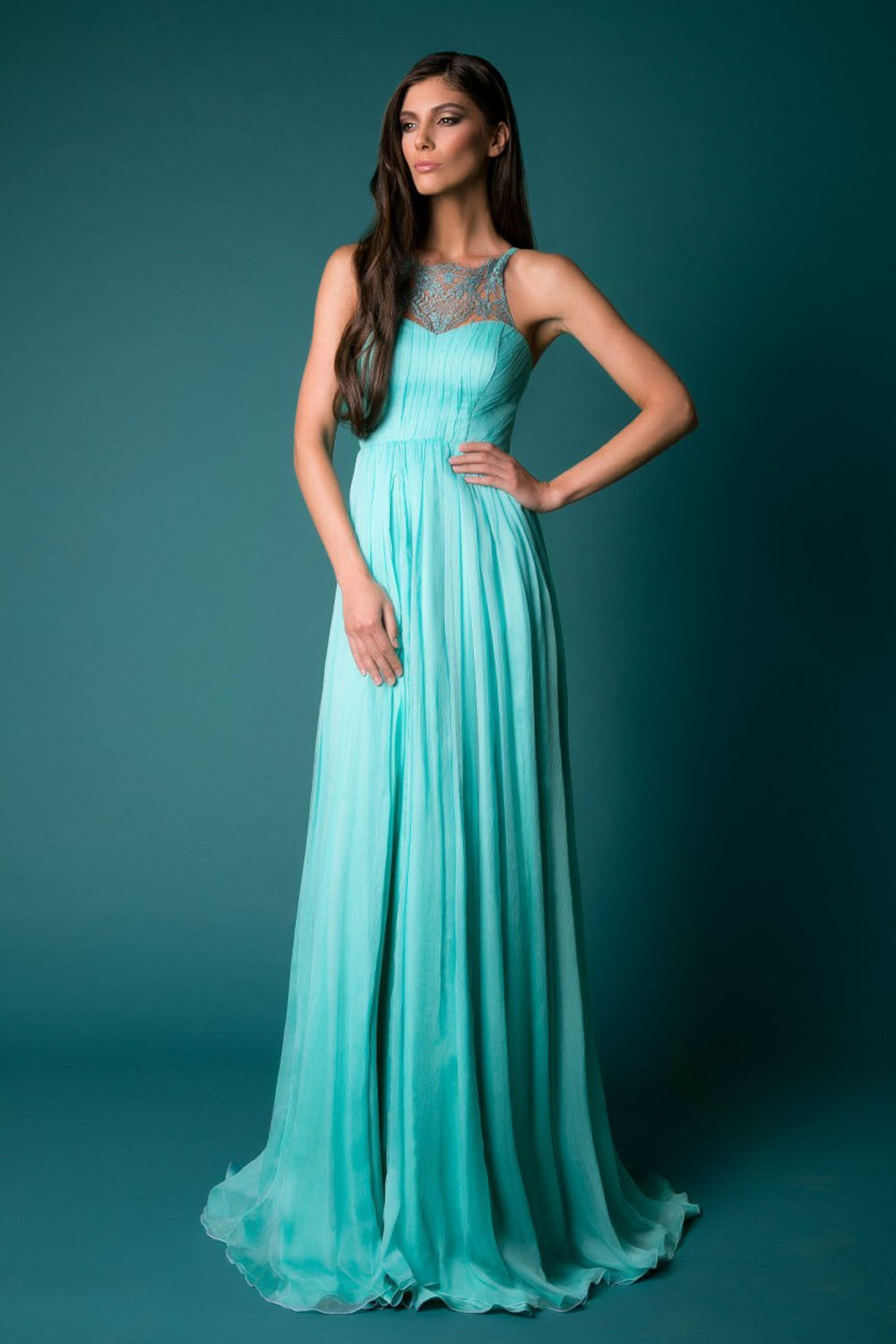 açık mavi En Güzel Abiye modelleri