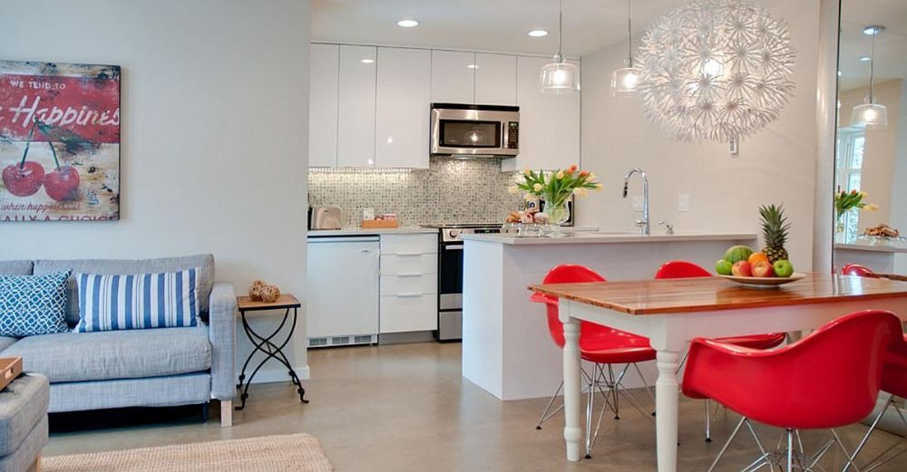 şık Açık Mutfak Salon Modelleri