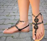 Taşlı Moda Sandalet Modelleri
