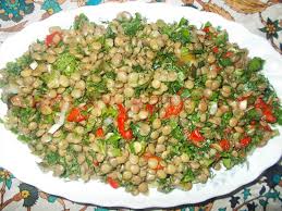 Bulgurlu Yeşil Mercimek Salatası