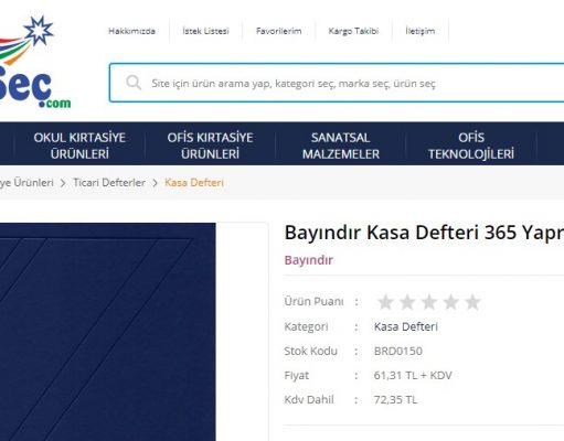 En Ucuz Kasa Defteri Fiyatları